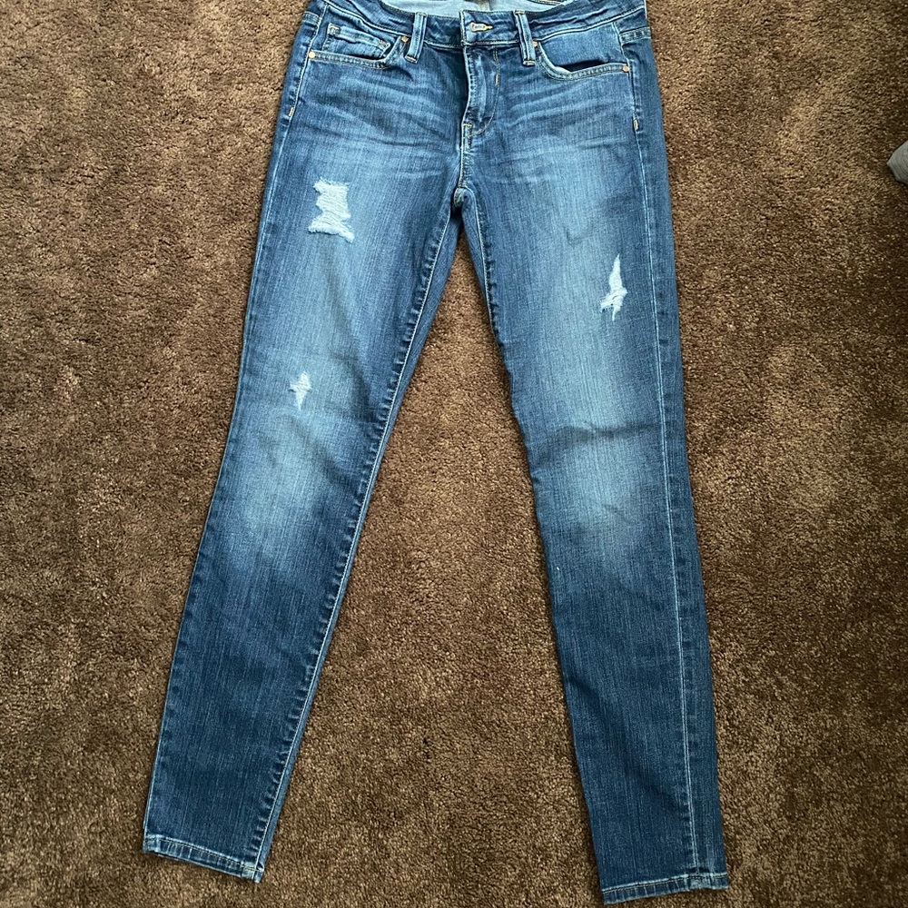 Bebe Low Rise Skinny Jeans